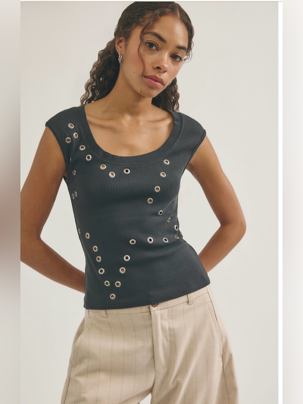 Free People Tricia Fix Studded Ballad Tank NWT 💖